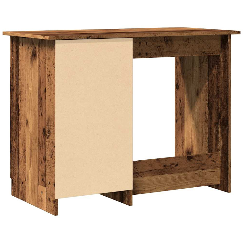 vidaXL Single Door Single Drawer Computer Desk Old Wood Image 6