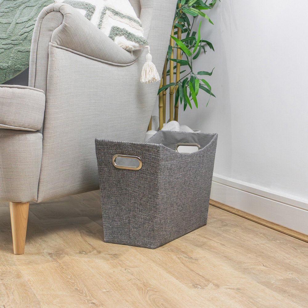 JVL Chroma Grey Magazine Storage Holder Image 8