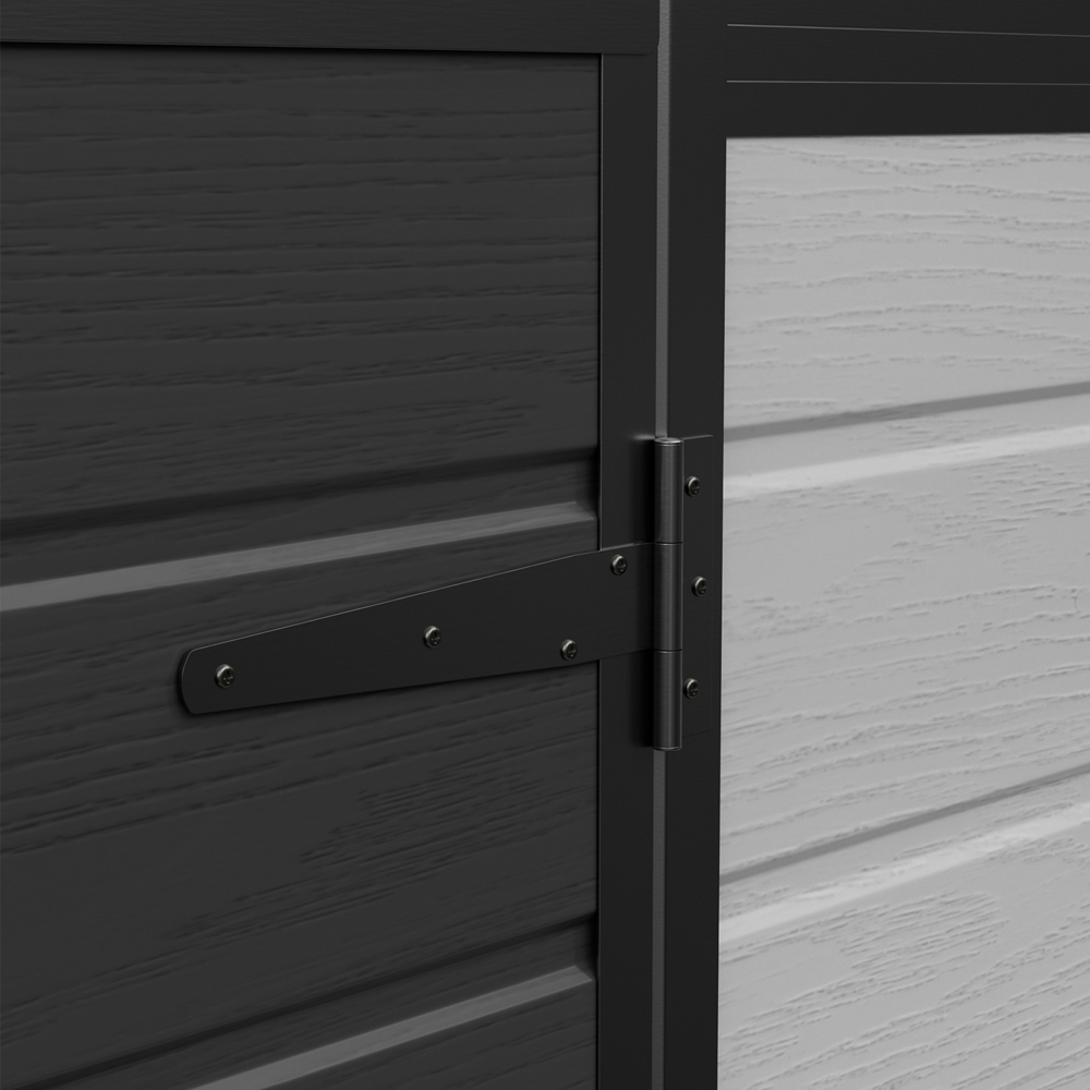 Living and Home 6 x 4ft Plastic Garden Storage Shed with Floor Image 5