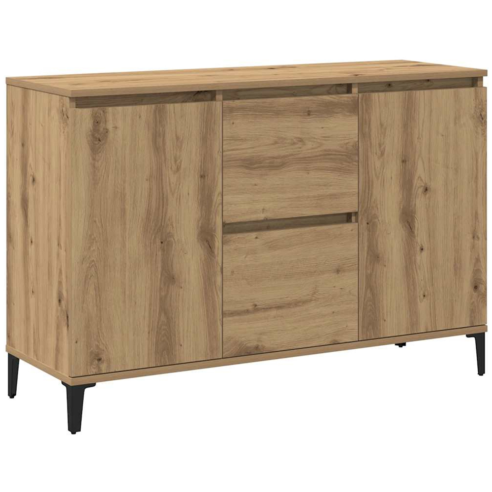 vidaXL 2 Door 2 Drawer Artisan Oak Sideboard Image 2
