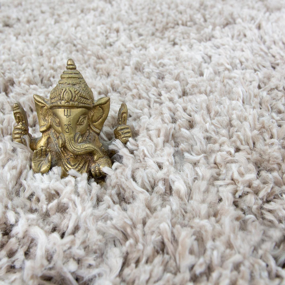 Kukoon Nore Beige Shaggy Rug 240 x 330cm Image 5