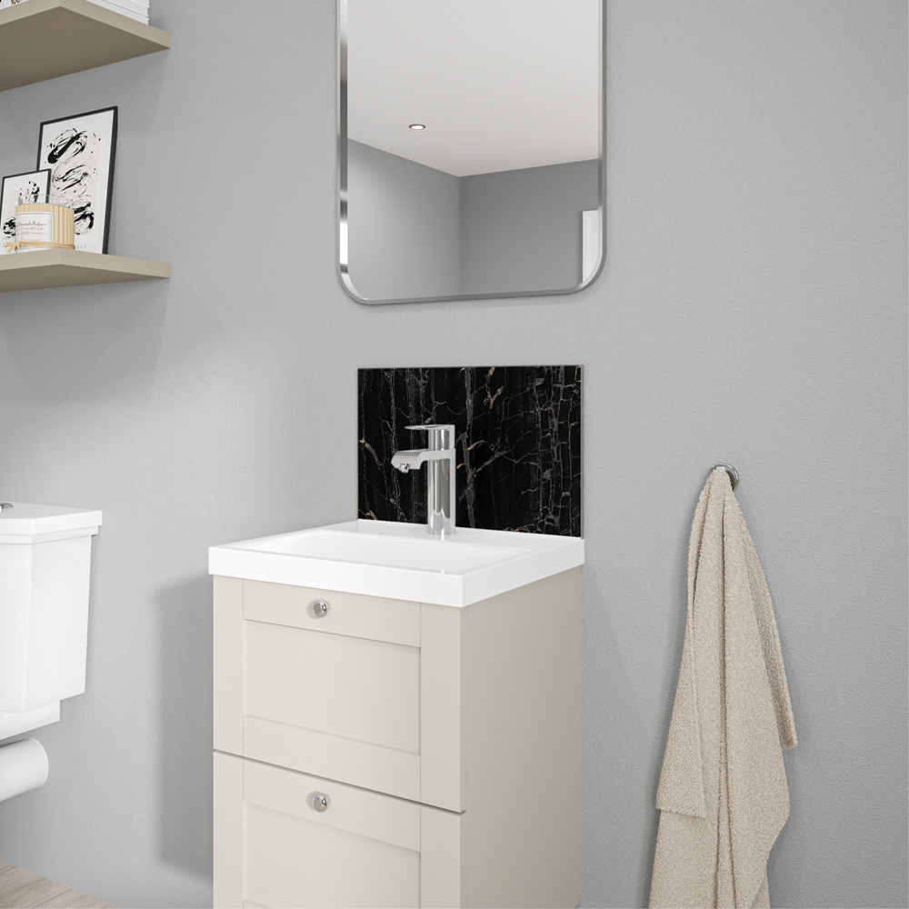 Wetwall Alloy Nero Portoro Splashback 400 x 250mm Image 5