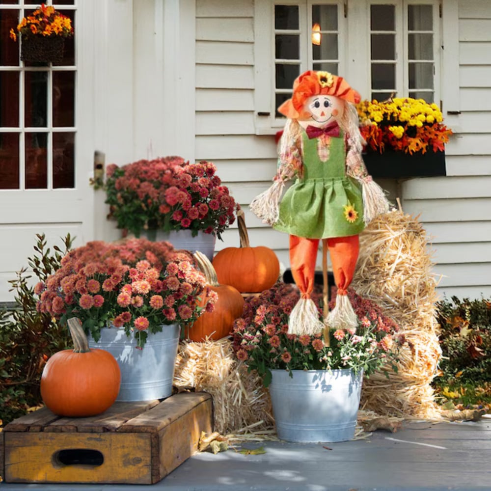 Garden Mile Garden Girl Scarecrow Decoration 120cm Image 2