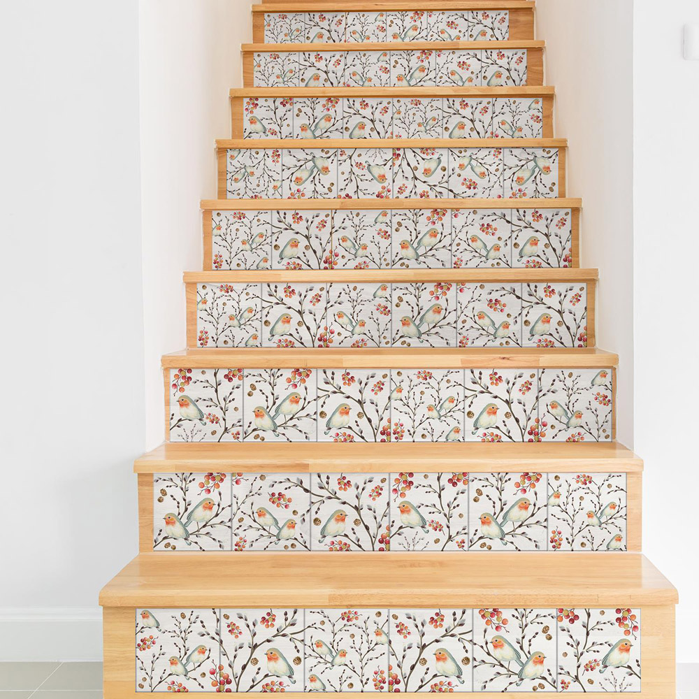 Walplus Ode To The Robin Redbreast Tile Sticker 24 Pack Image 6