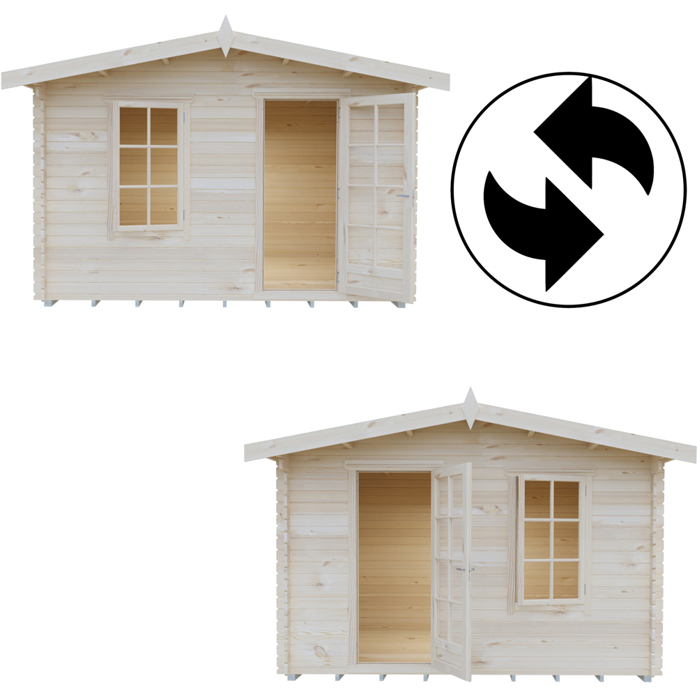 Shire Bucknells 12 x 8ft Pressure Treated Log Cabin Image 7