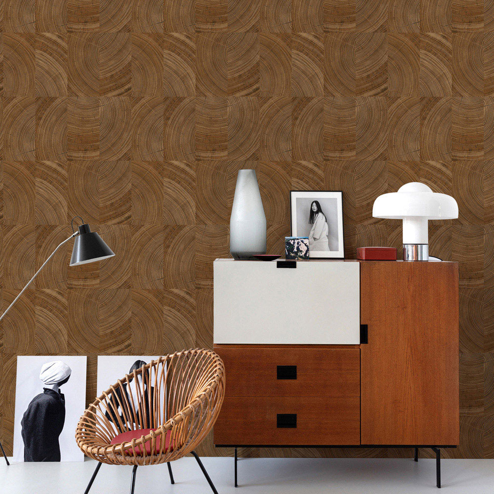 Grandeco Cambara Wood Wallpaper Image 2