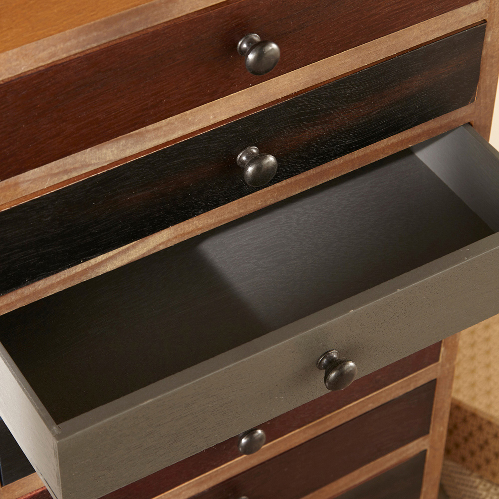 Pacific Lifestyle Loft 13 Drawer Multicolour Pine Wood Chest of Drawers Image 3
