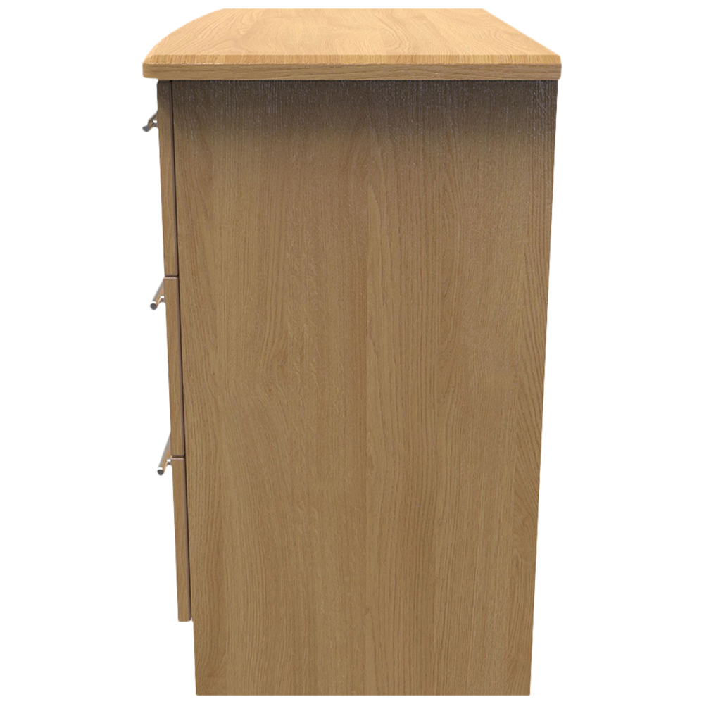 Crowndale Sherwood 3 Drawer Oak Chest of Drawers Image 3