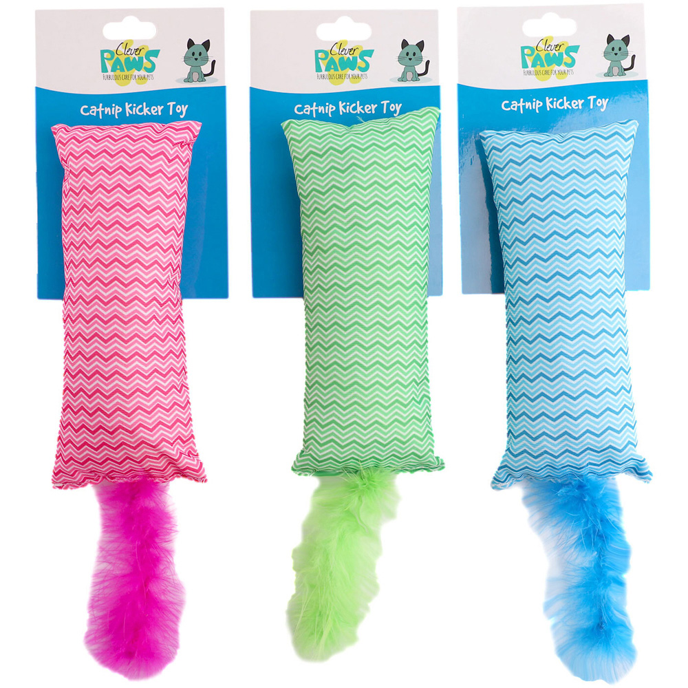 Single Clever Paws Catnip Kicker Cat Toy in Assorted styles Image