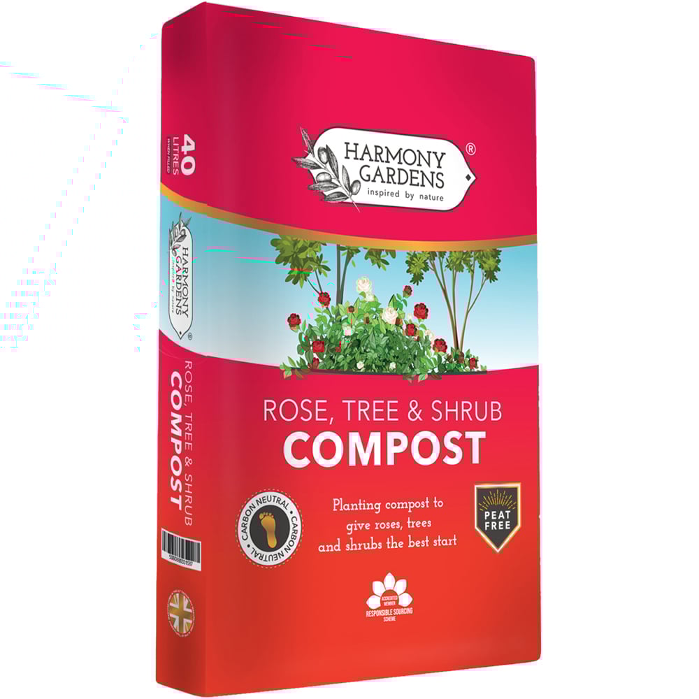 Harmony Gardens Rose Tree and Shrub Compost 40L Image 1