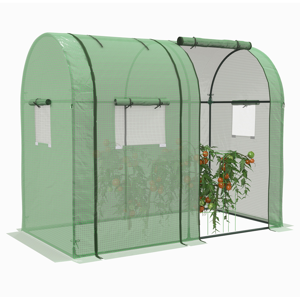 Outsunny Green PE 3 x 6ft Greenhouse Image 1