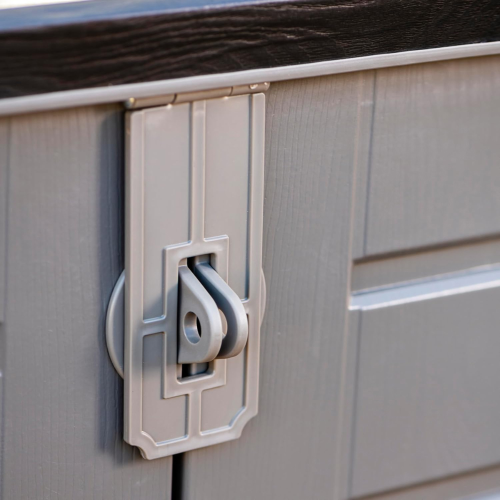 Garden Gear 1170L Grey Outdoor Storage Shed with Lift-Up Lid Image 3