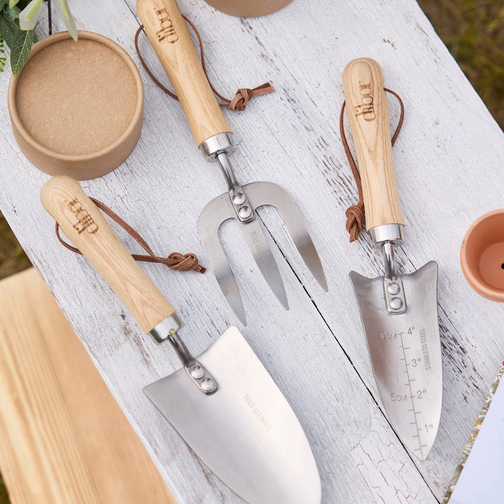 Dibor 3 Piece Gardening Tool Gift Set in Tube Image 4