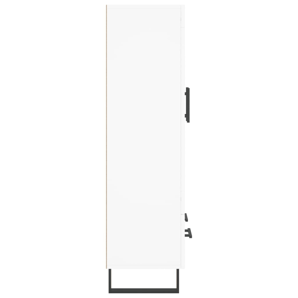 vidaXL 2 Door Single Drawer White Highboard Image 7