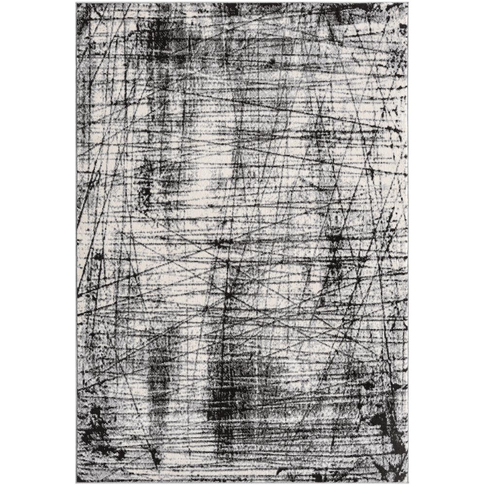 Desire Rugs Obsidian Grey Oblique Abstract Rug 200 x 290cm Image 1