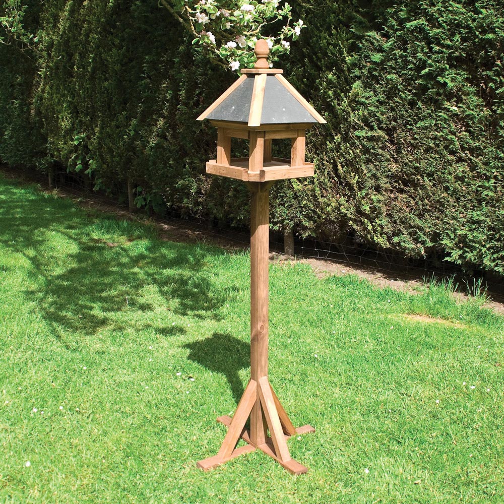 Rowlinson Laverton Natural Softwood Bird Table Image 2