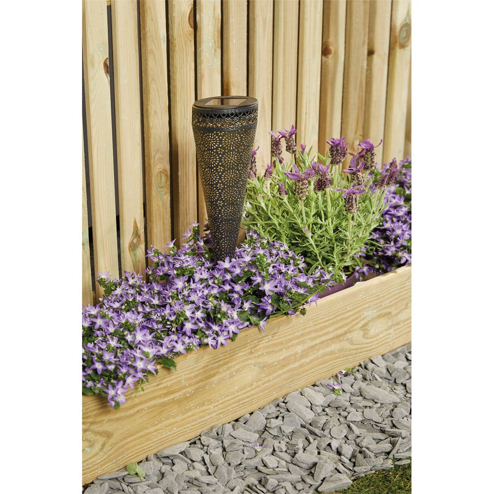 Luxform Solar Guernsey Torch Light Flower Design Image 4