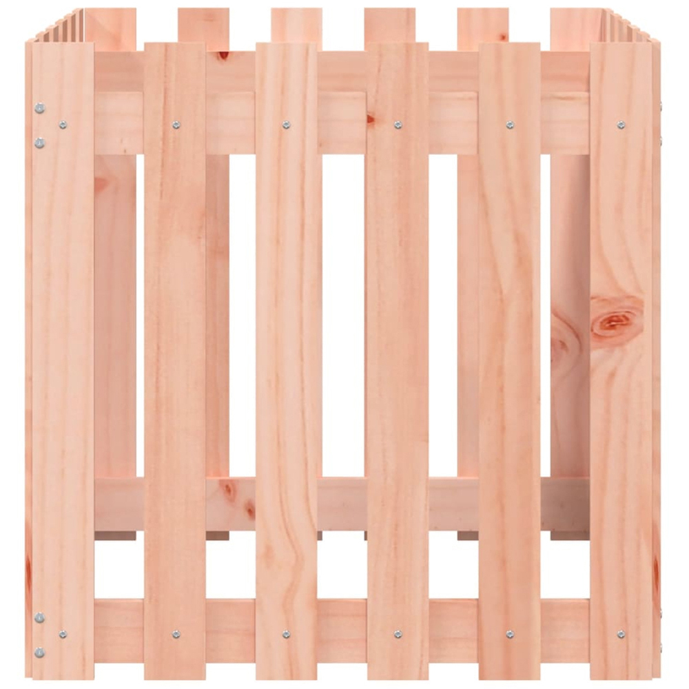vidaXL Natural Solid Douglas Wood Square Garden Planter 60cm Image 2