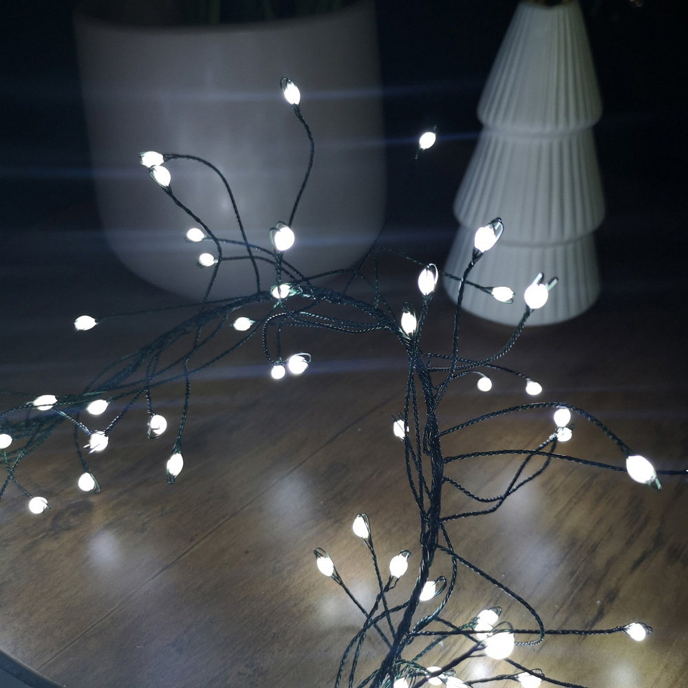 Samuel Alexander Ultra Bright 860 White LED Christmas Garland Light Image 4