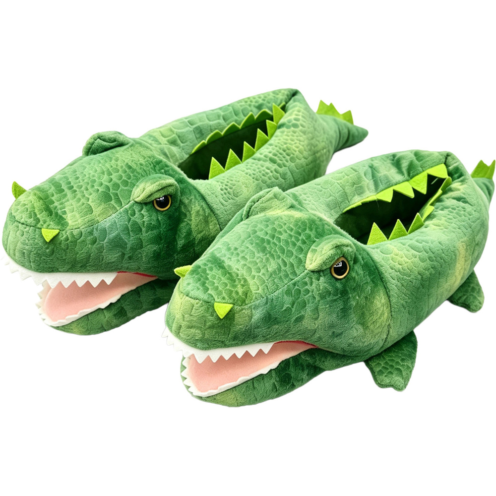 Crocodile Fluffy Slippers Image 3
