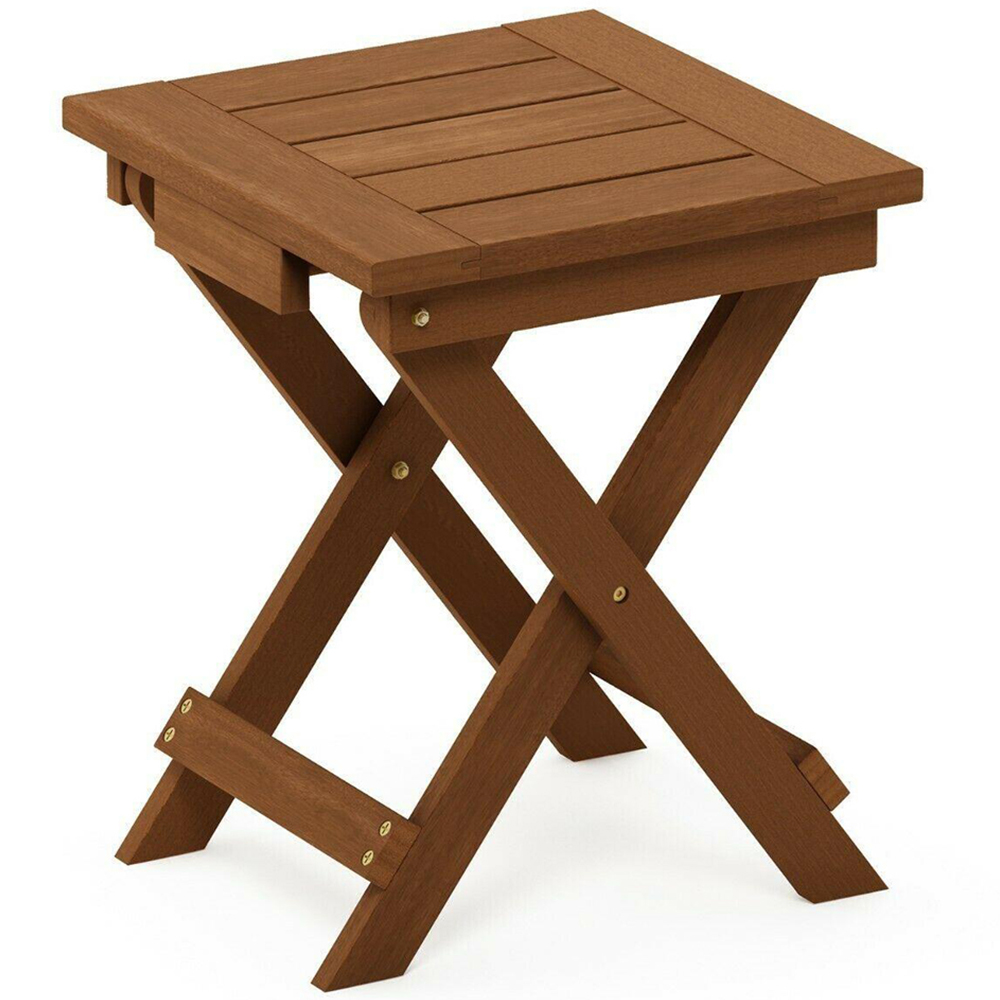 Walplus Tioman Natural Hardwood Adirondack Folding Table Image 2