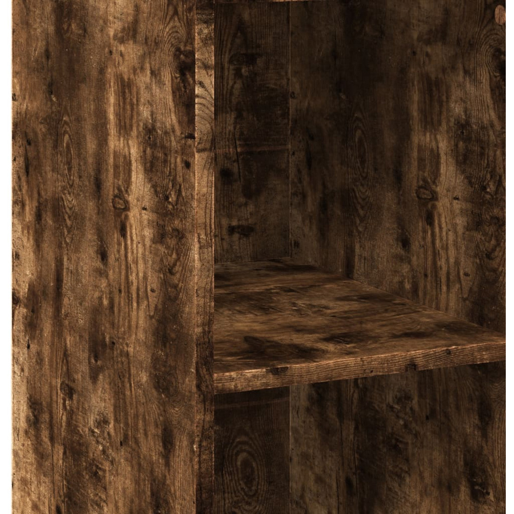 vidaXL 4 Shelf Smoked Oak Highboard Image 7