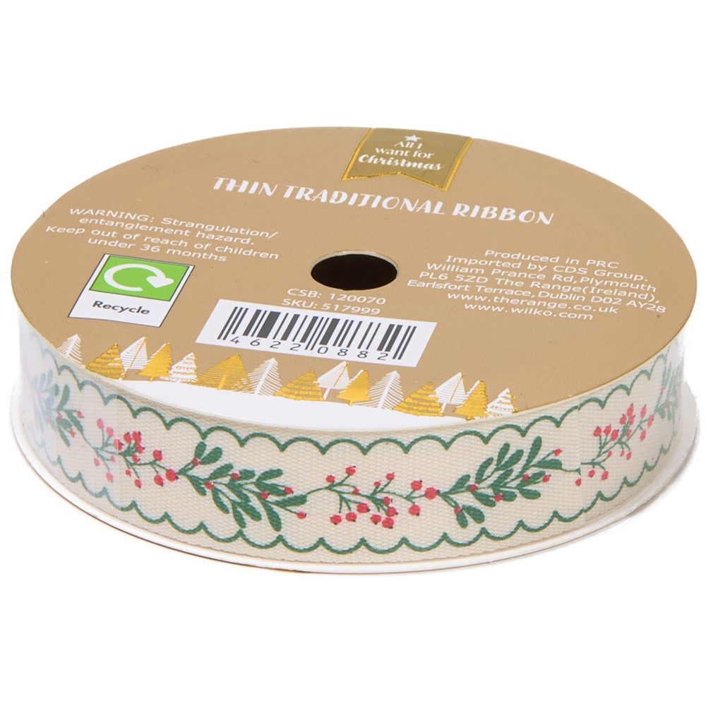 Thin Traditional Decorating Ribbon Image 6