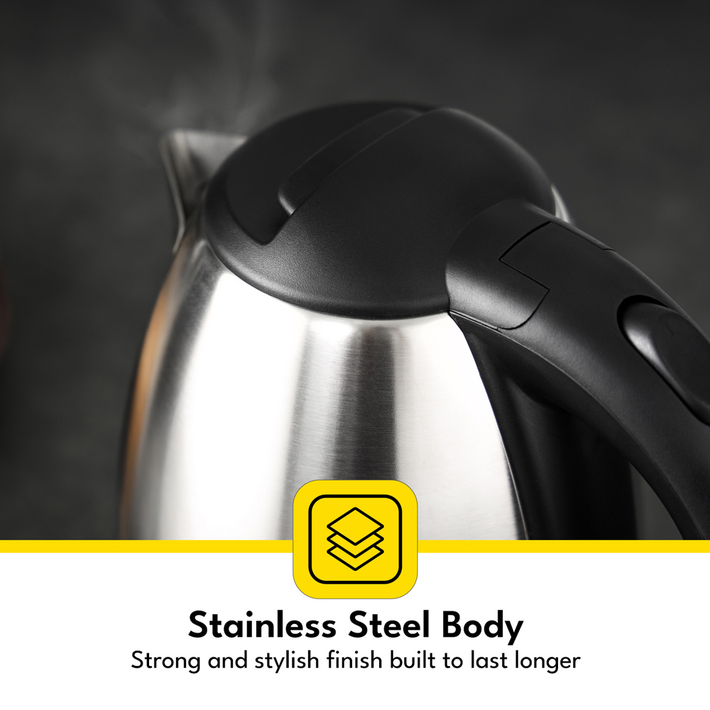 Krypton KNK6639UK Cordless Stainless Steel 1.8L Electric Kettle 1500W Image 5