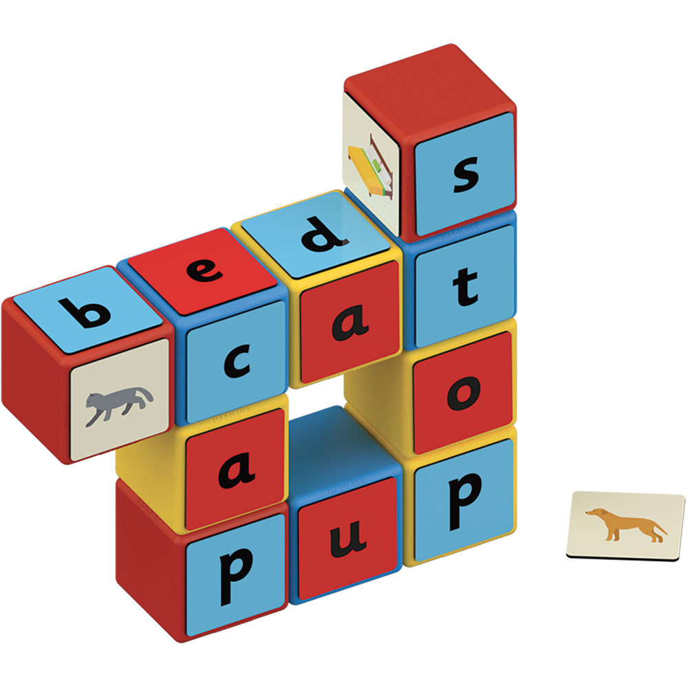 Geomag Magicube Word Building Recycled Clips Set 55 Piece Image 5
