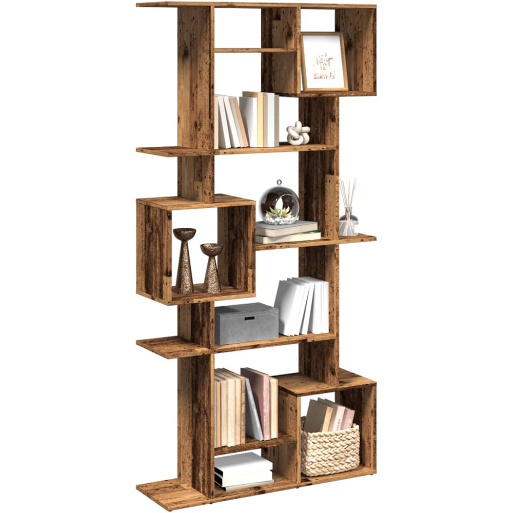 vidaXL 9 Shelf Brown Book Cabinet Image 5
