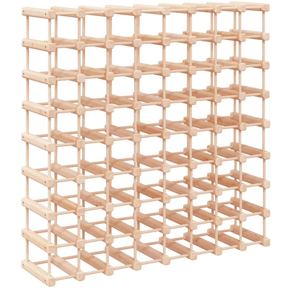 vidaXL 72 Bottle Brown Freestanding Wine Rack Image 3
