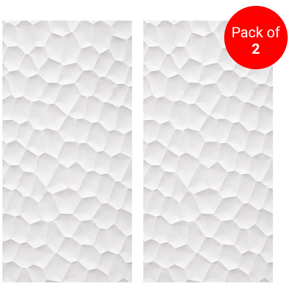 Britwall Jade White Organic Pebble Texture Hard PU Wall Panel 1200 x 600 x 25mm 2 Pack Image 3