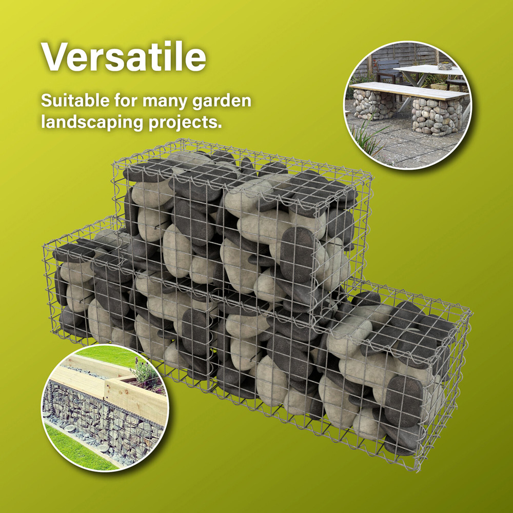 Galvanised Wire Mesh Gabion Cube Image 6