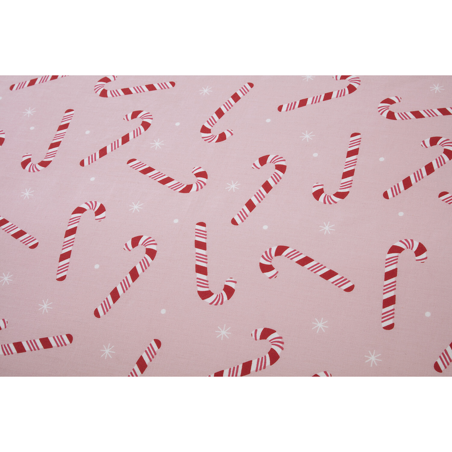 Candy Cane Duvet Cover and Pillowcase Set - Pink / King Image 5