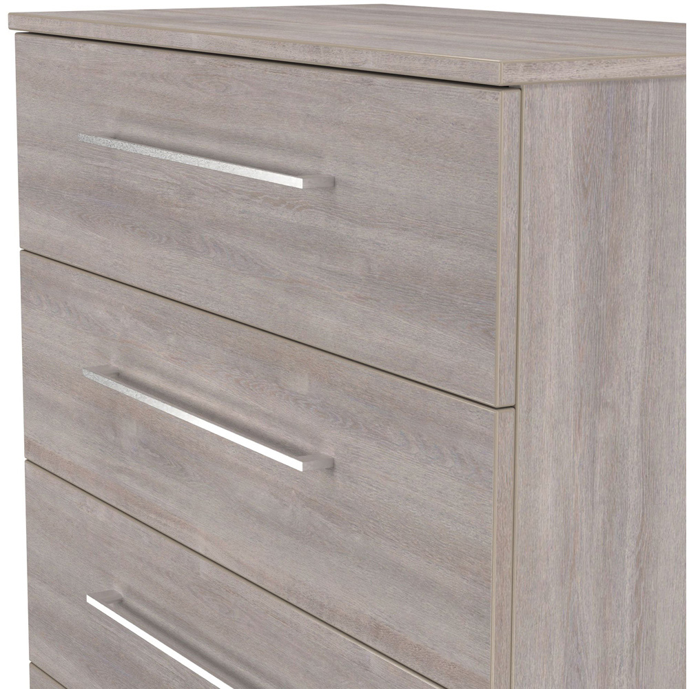 Crowndale Worcester 4 Drawer Grey Oak Chest of Drawers Ready Assembled Image 6