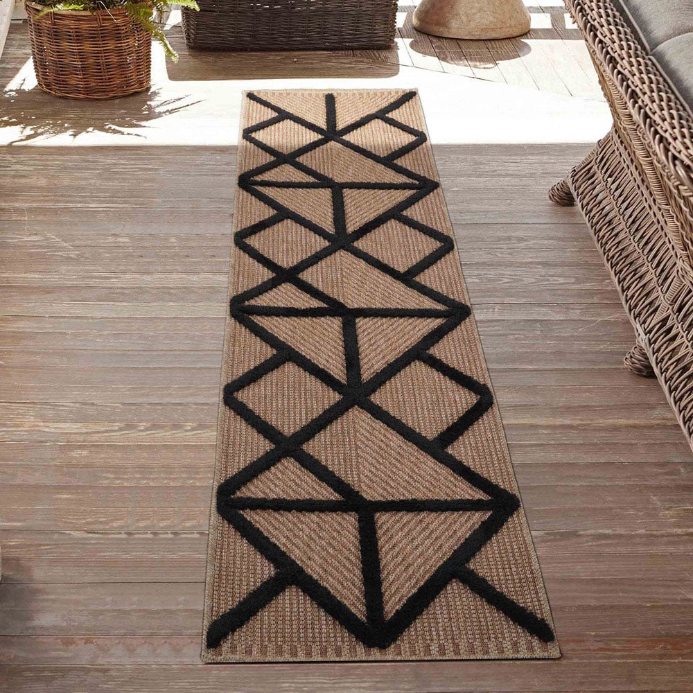 Desire Rugs Harper Black Prism Rug 50 x 80cm Image 4