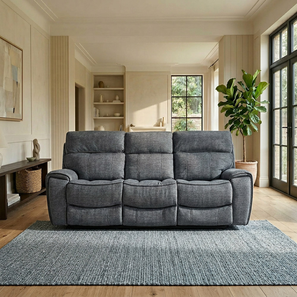 Cancun Reclining Sofa - Grey / 3 Image 2