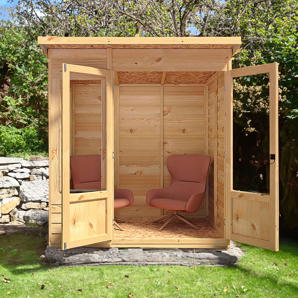 Shire Alora 6 x 4ft Overlap Pent Garden Summerhouse Image 5
