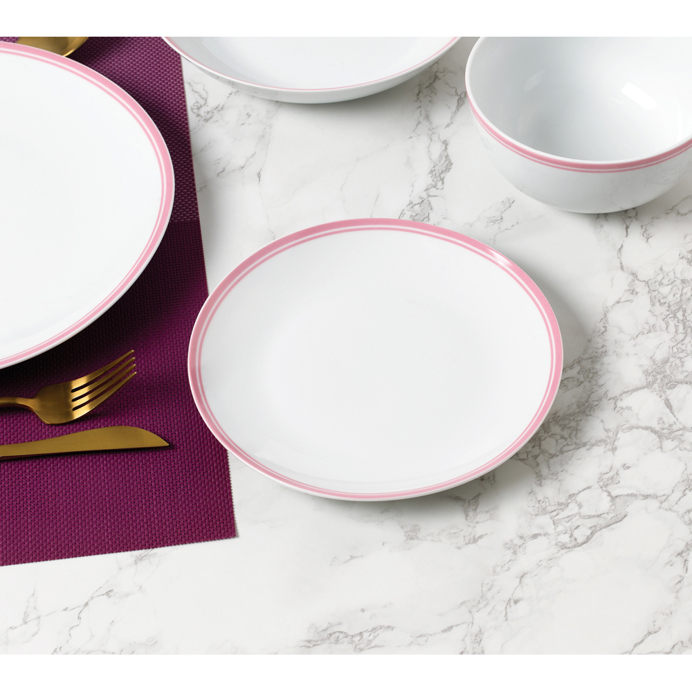 Waterside St Ives Pink 16 Piece Dinner Set Image 4