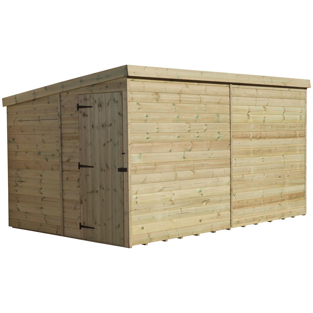 Empire Sheds 2000 10 x 8ft Side Panel Door Tongue and Groove Pent Garden Shed Image 1