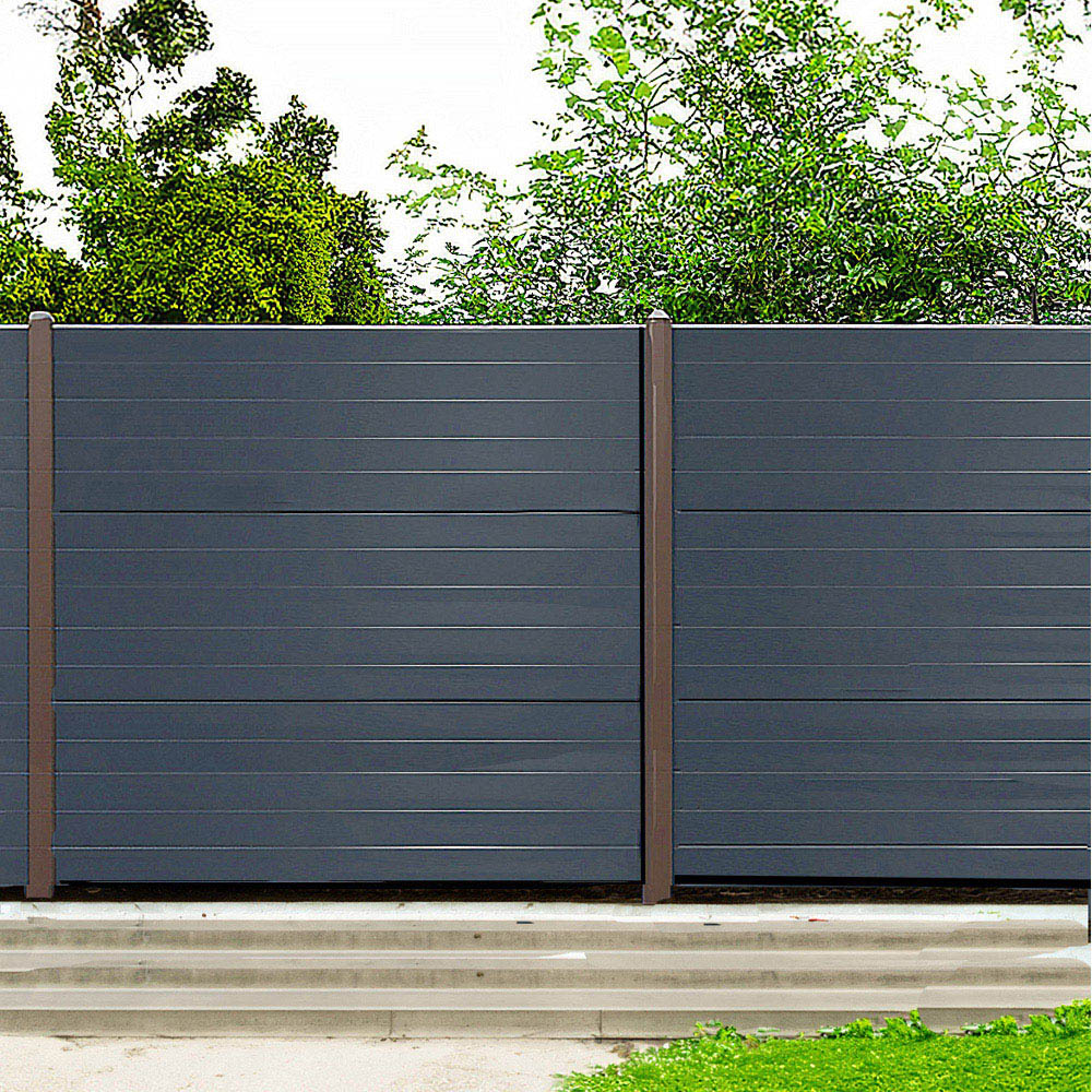 Endurofence Anthracite Grey 1830 x 1500mm Multi Rib Maintenance Free Fence Panel  Image 5