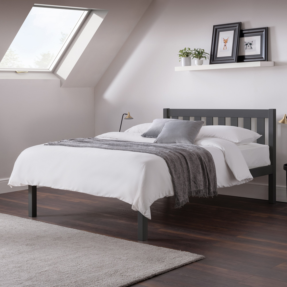 Julian Bowen Luna Double Anthracite Bed Image 1