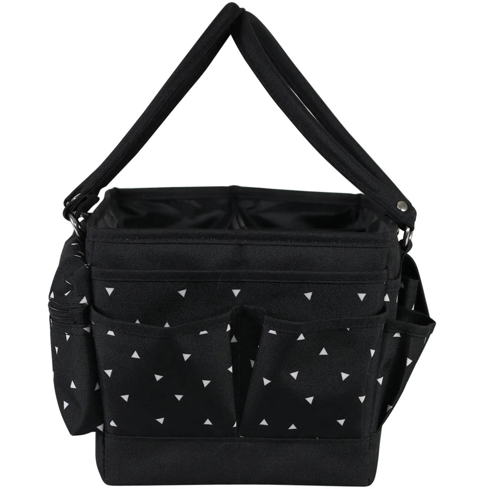 Everything Mary EVM12776-3 Black White Deluxe Store Collapsible Tote Caddy 30.5 x 22 x 19cm Image 3