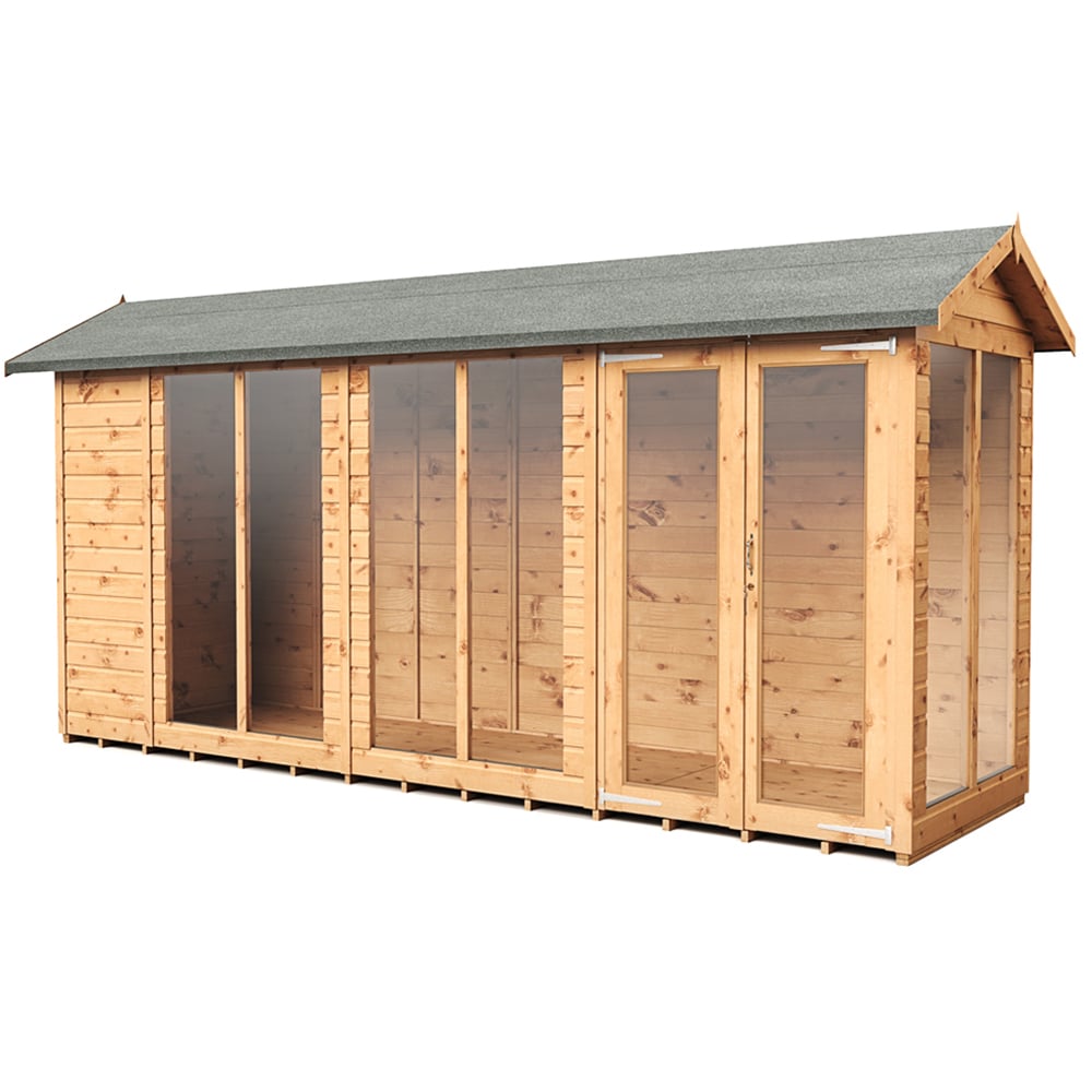 Empire Sheds 4 x 14ft Double Door Tongue and Groove Wooden Apex Garden Shed Image 1