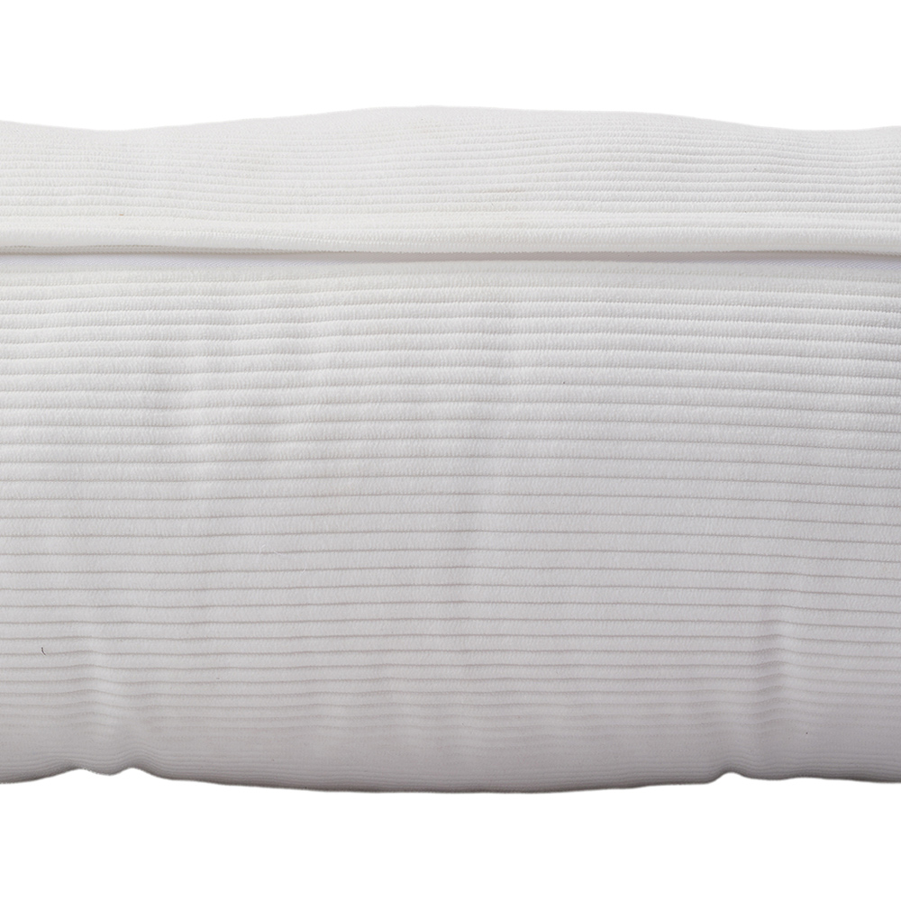 Living and Home Beige Corduroy Wedge Headboard Pillow with Side Pocket 150 x 20cm Image 3