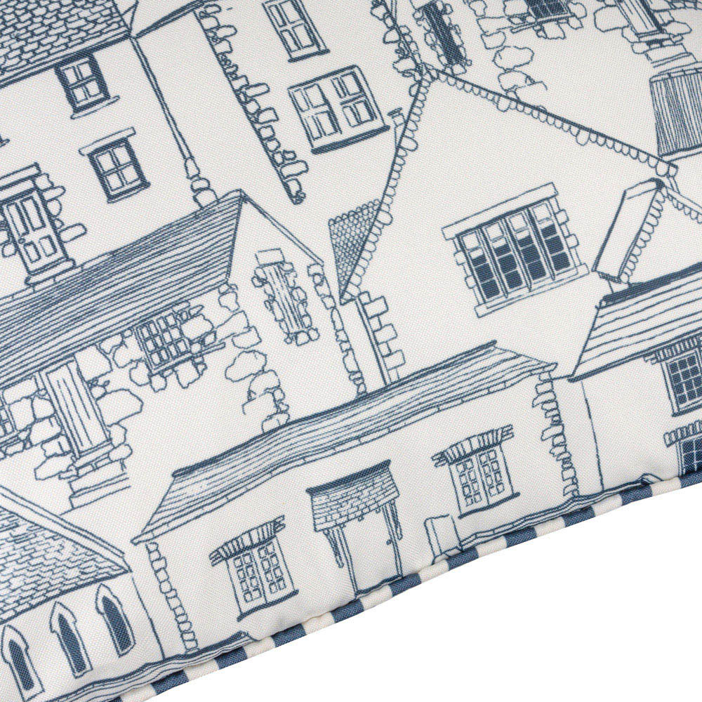 Wylder Blue Abersoch Town Reversible Cushion 45 x 45cm Image 5