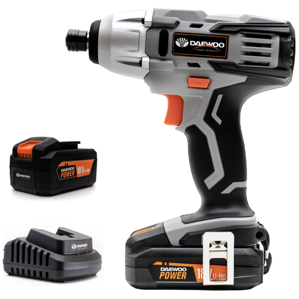 Daewoo U Force 18V Lithium-Ion Impact Drill Driver with Battery and Charger Image 1