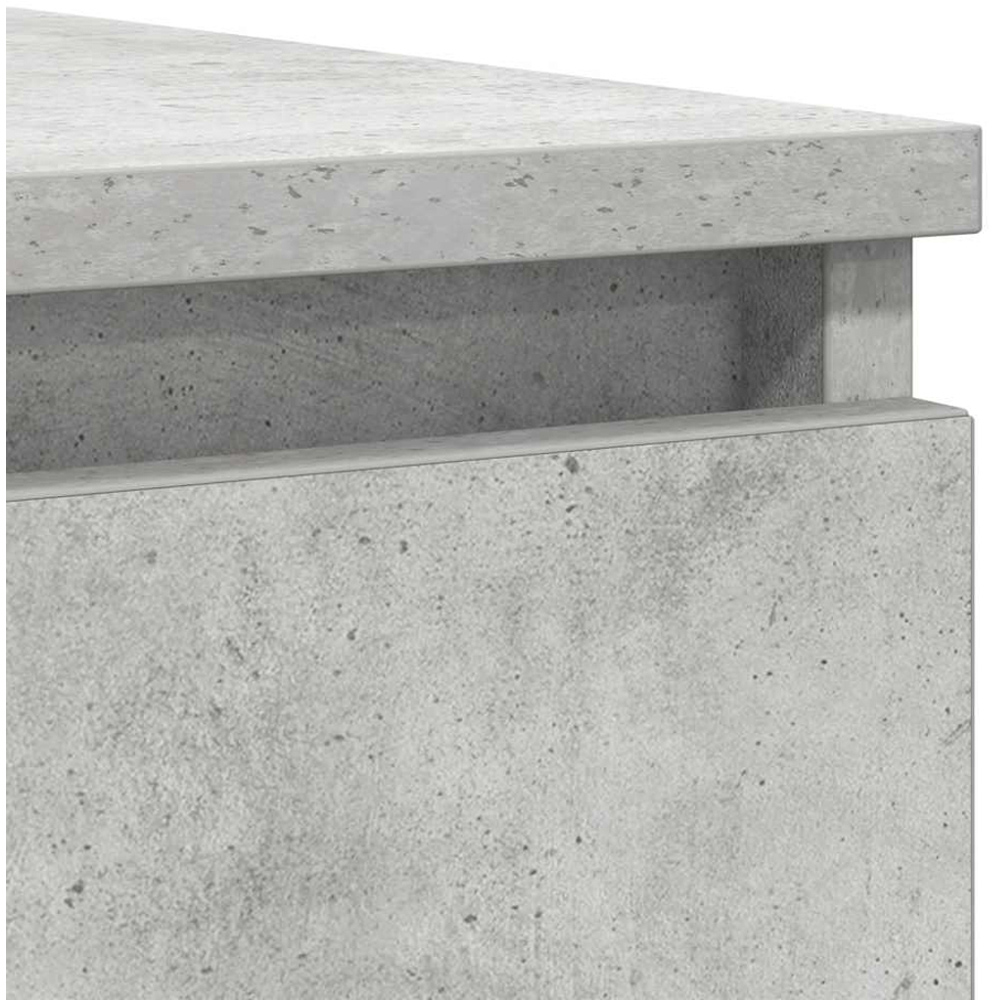 vidaXL 2 Door 4 Drawer Concrete Grey Wooden Sideboard Image 8