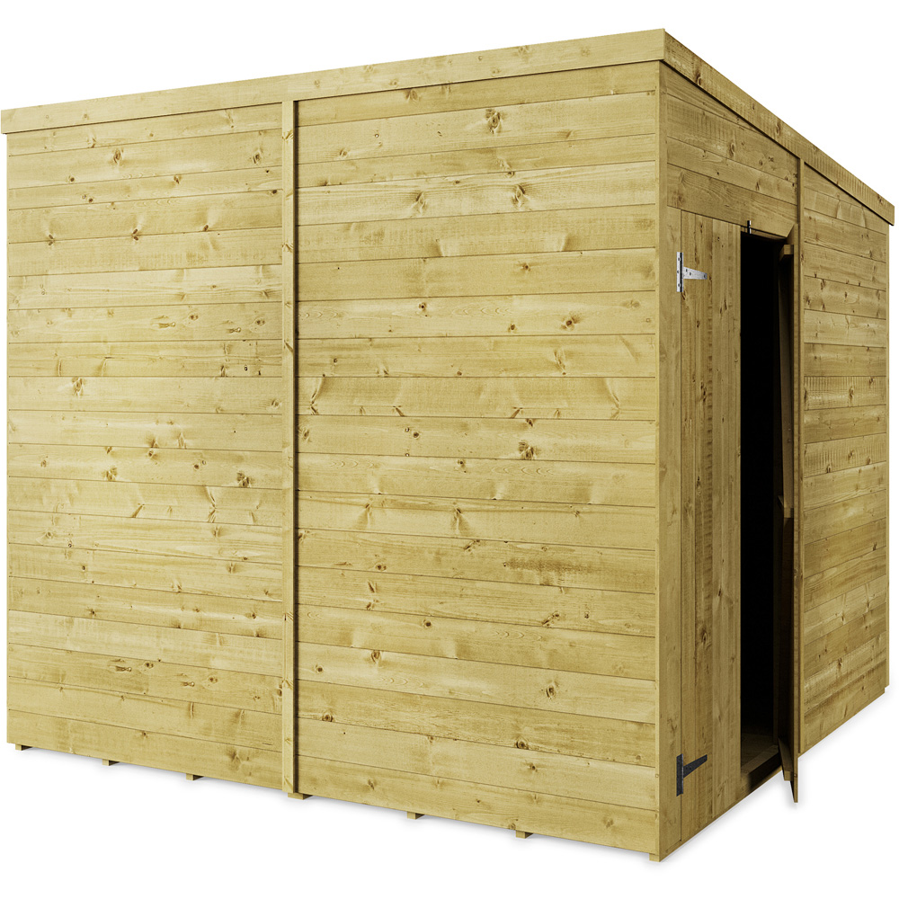StoreMore 8 x 8ft Double Door Tongue and Groove Pent Shed Image 2