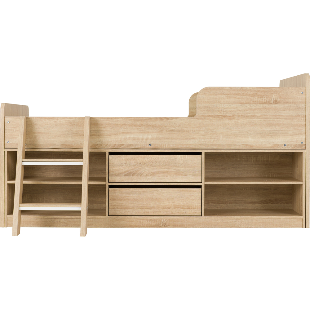 Seconique Felix Single Light Sonoma Oak Low Sleeper Bed Image 4